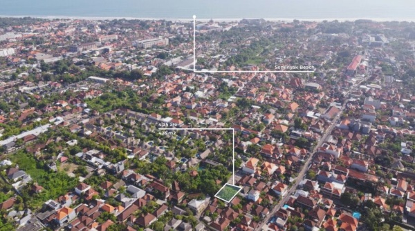Small Land Plot Lot in Beachside Seminyak Bali for Sale Freehold